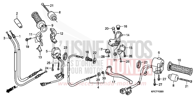 V. ZYLINDERKOPF von Varadero 125 SHASTA WHITE (NH138) von 2009